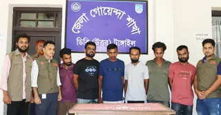 টাঙ্গাইলে স্বর্ণকারের বাড়িতে ডাকাতি, মূলহোতাসহ ৭ ডাকাত গ্রেপ্তার